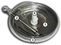 Capac flotant perforat